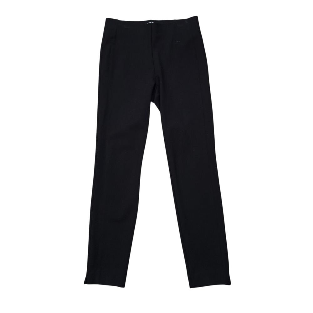 ECRU‎ Black Straight Leg Pull On Pants Size Small Elastic Waist Office Casual